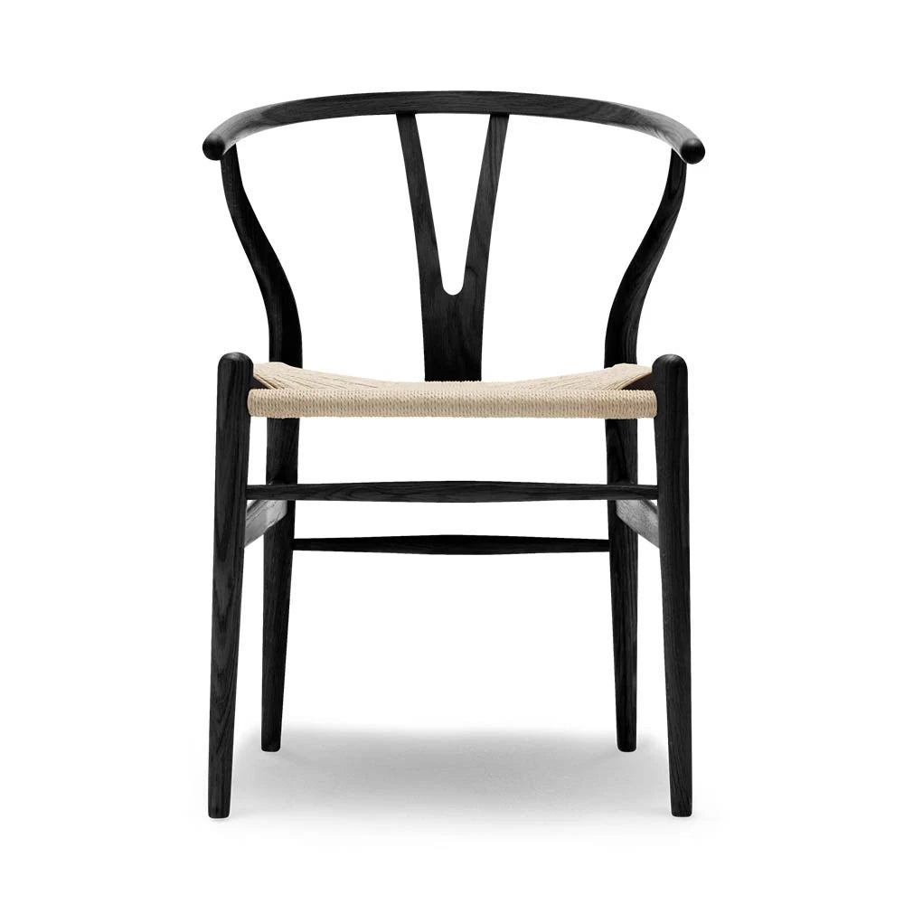 CH24 Soft Black Dining Chair - view 1