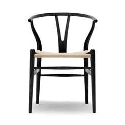 CH24 Soft Black Dining Chair - view 1