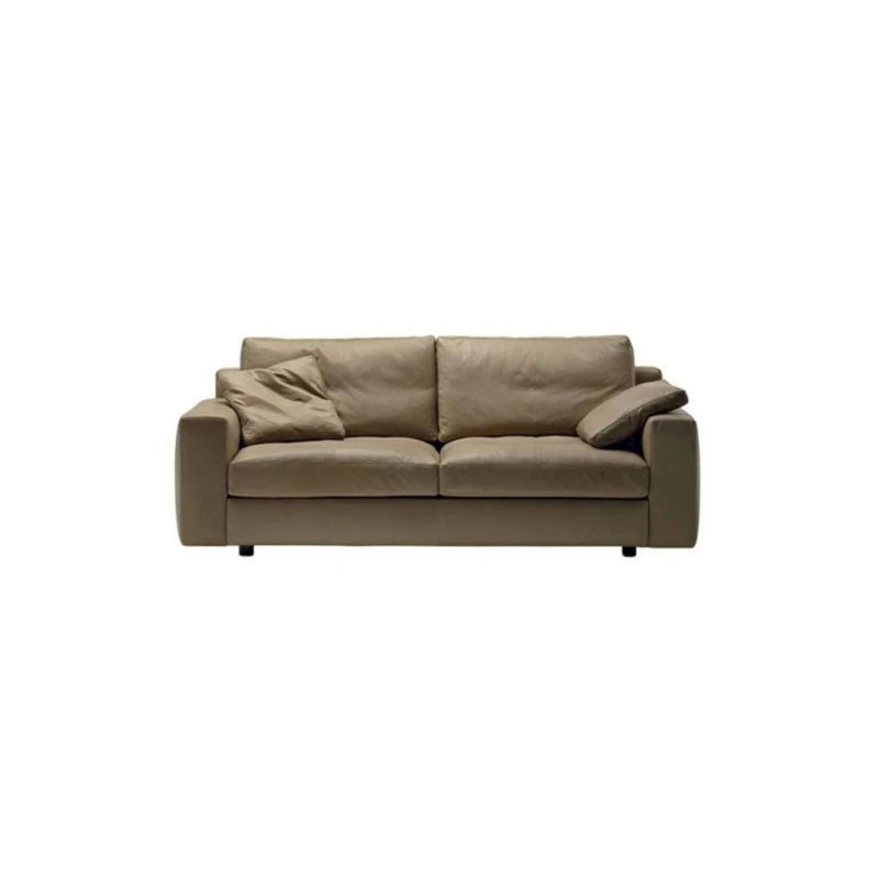 Massimosistema 2-Seater Sofa Large Plus - Leather Frau SC 33 Travertino - view 1