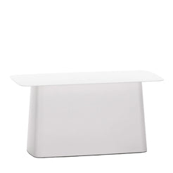 Metal Side Table Large White - view 1