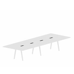 Joyn Conference Soft Light Melamine 4000 1400 Meeting Table - view 1