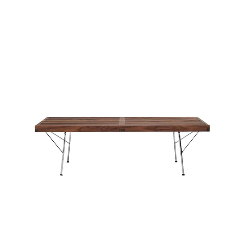 Nelson Platform Bench, Metal Base (Walnut/152) - view 1