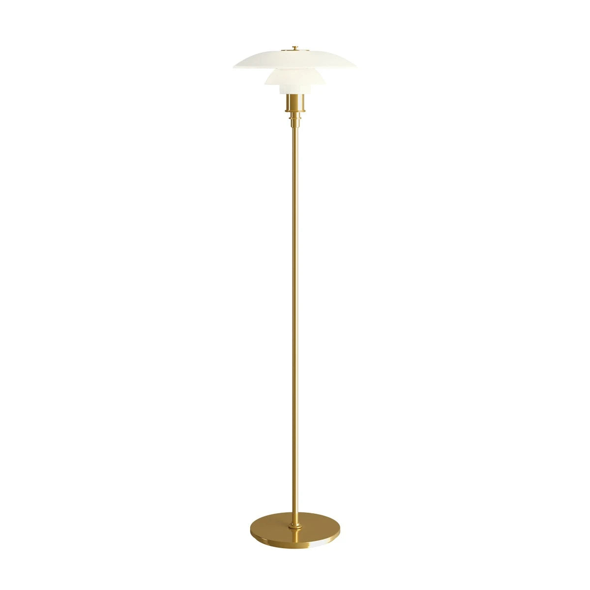 PH 3½-2½ Glass Floor brass - view 1