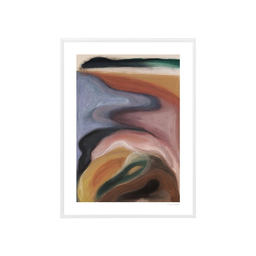 The Poster Club Berit Mogensen Lopez Landshape Tribute 03 White Aluminum Frame 500 x 700 - view 1