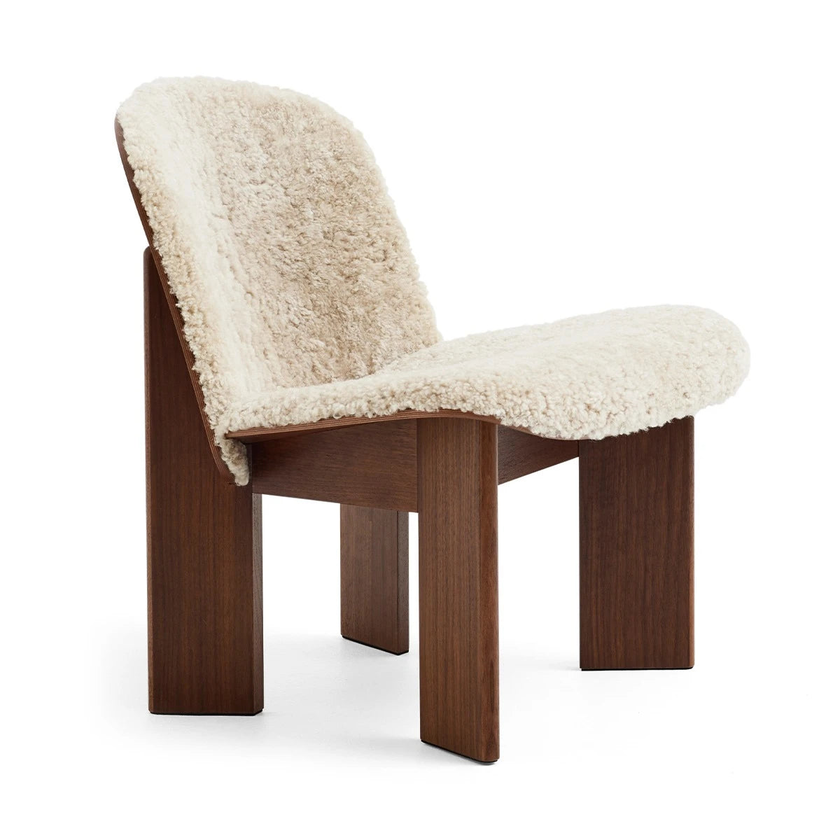 Chisel Lounge Chair Walnut-Sheepskin Mohawi21 - view 1