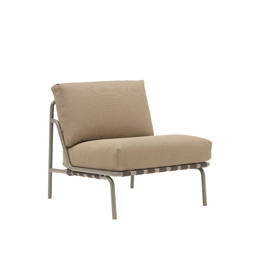 Settle Outdoor Lounge Chair Taupe/Weave5 - view 1