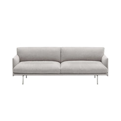 Outline Soft Sofa 3-Seater Aluminum/Clay12 - view 1