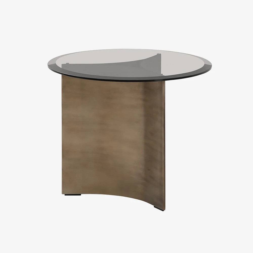 Arc Table Small Brown/Brass - view 1