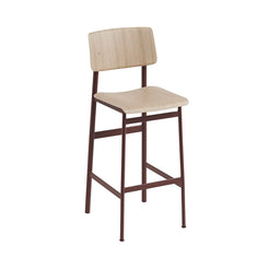 Loft Bar Stool Deep Red/Oak - view 1