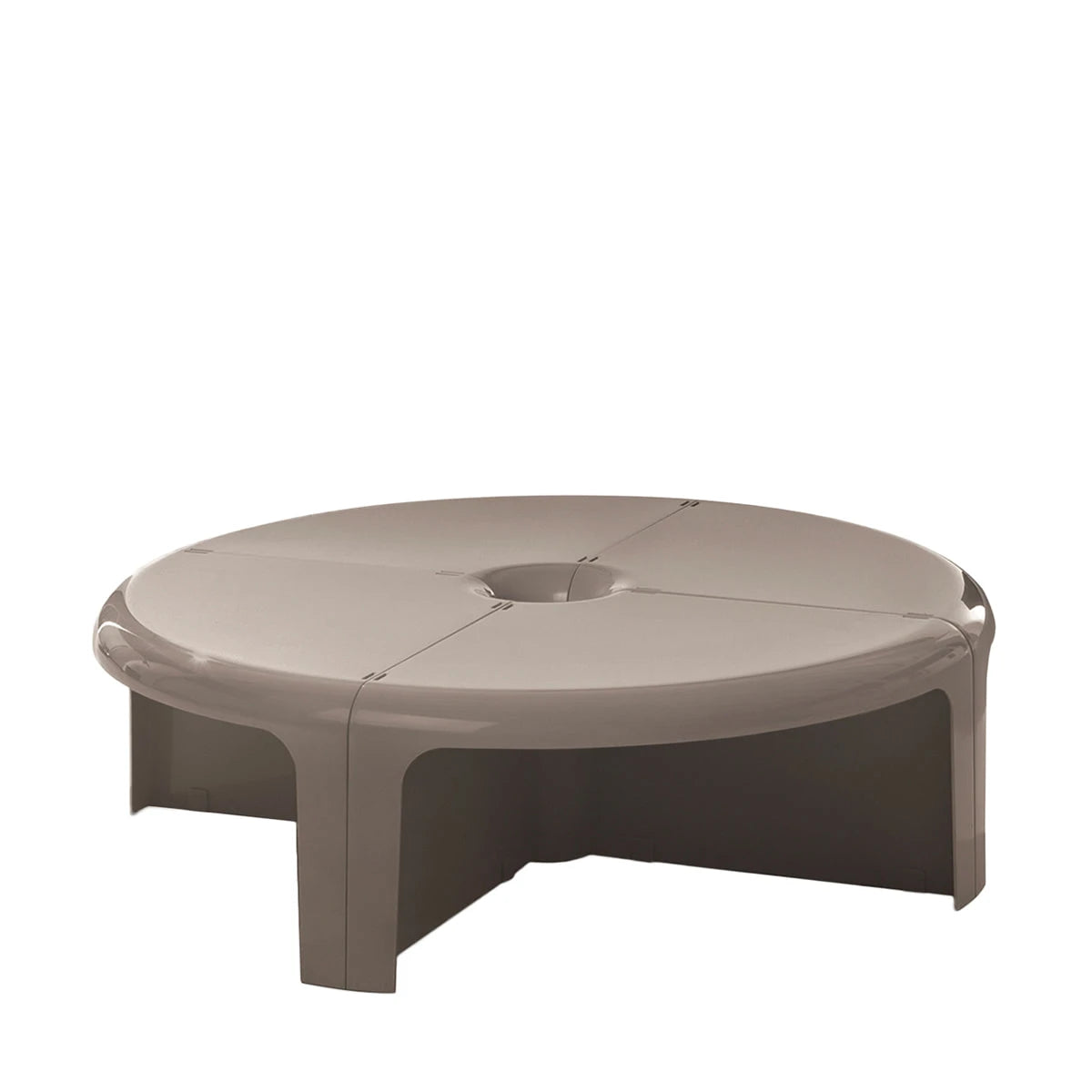 4/4 table & Shelf cumin grey - view 1