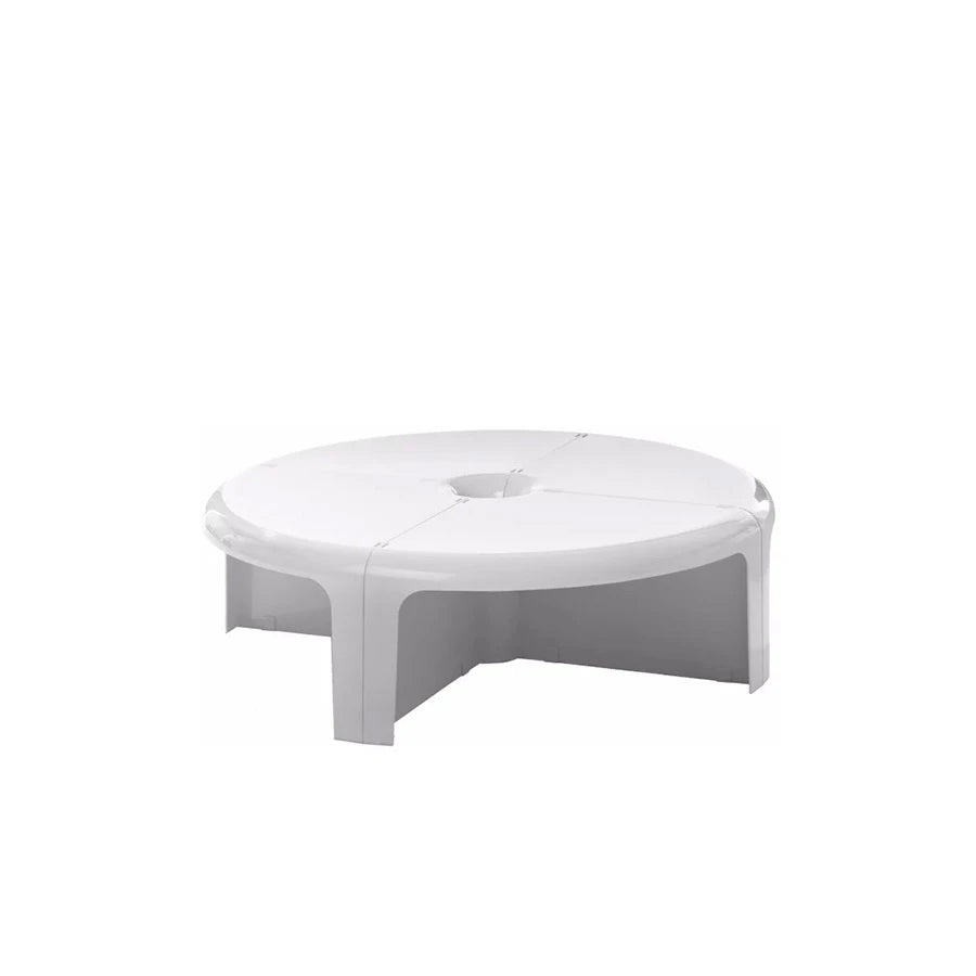 4/4 Table & Shelf White - view 1