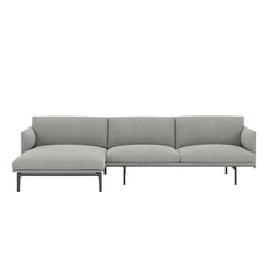 Outline Sofa Chaise Lounge Black/Fiord151 - view 1