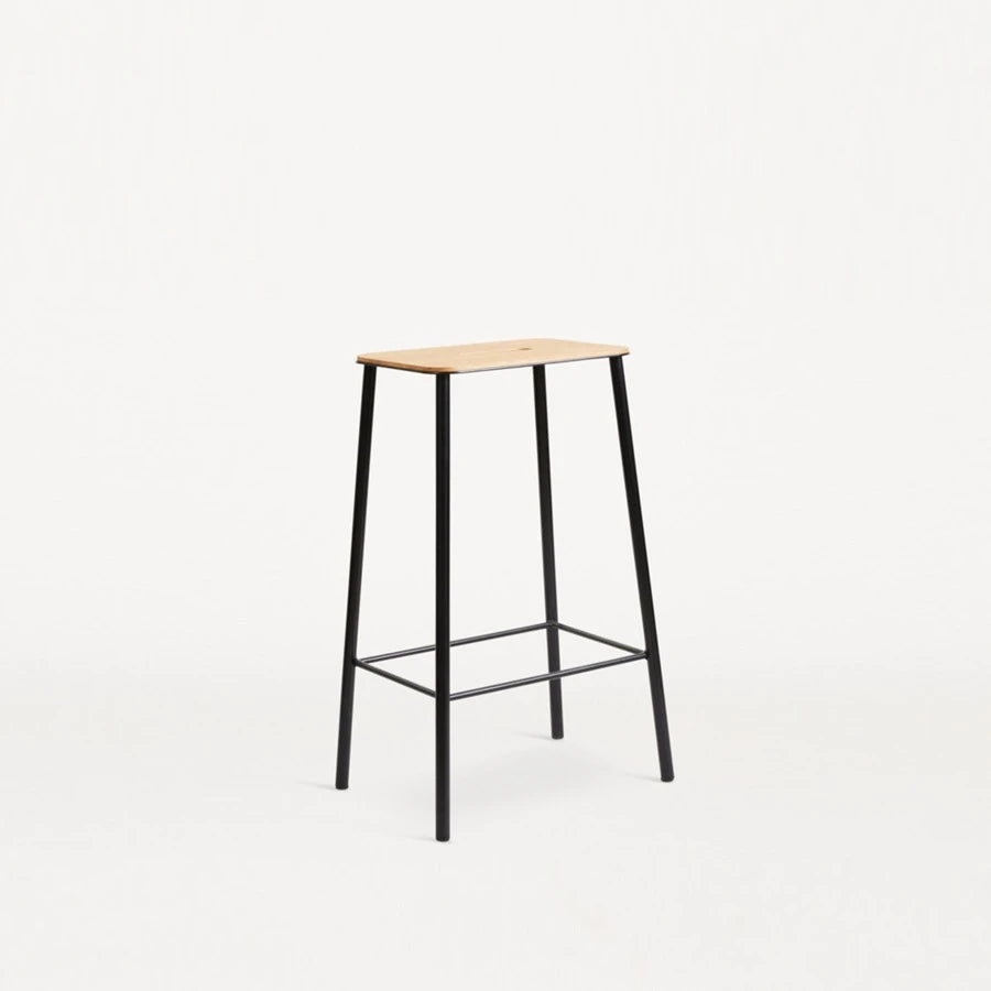 Adam Stool H65 Black/Oak - view 1