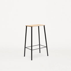 Adam Stool H65 Black/Oak - view 1