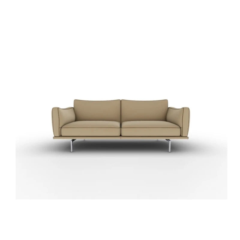 Happy Jack Large 2-Seater Sofa - Leather Velvety Sesame - view 1
