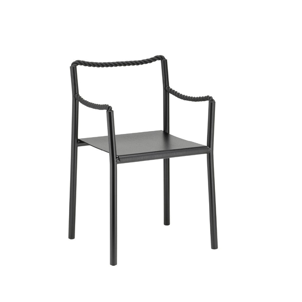 Rope Chair Black Dining Chair - view 1