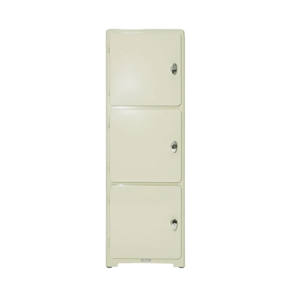Dulton Ivory 3-Tier Locker - view 1