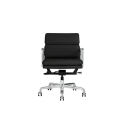 Eames Soft Pad Group Management Chair (Prone Obsidian Leather) - view 1
