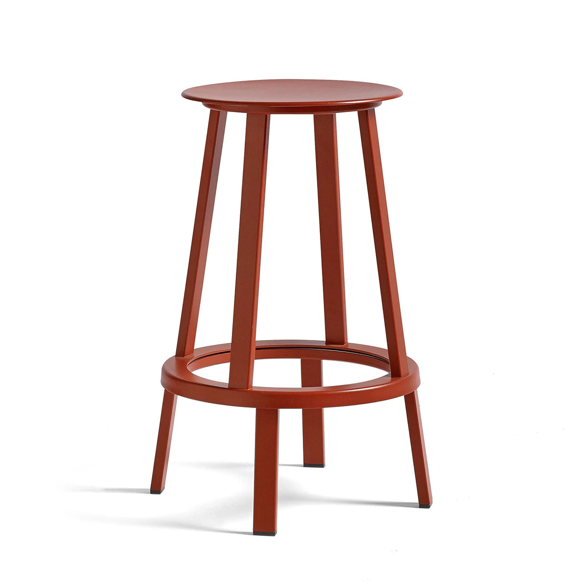 Revolver Bar Stool Low H65 Red - view 1