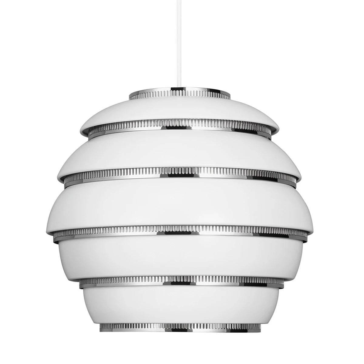 A331 BEEHIVE Pendant Chrome-White Aluminium - view 1