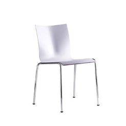 Chairik 101 258 White Laminate 4-Leg Base Dining Chair - view 1