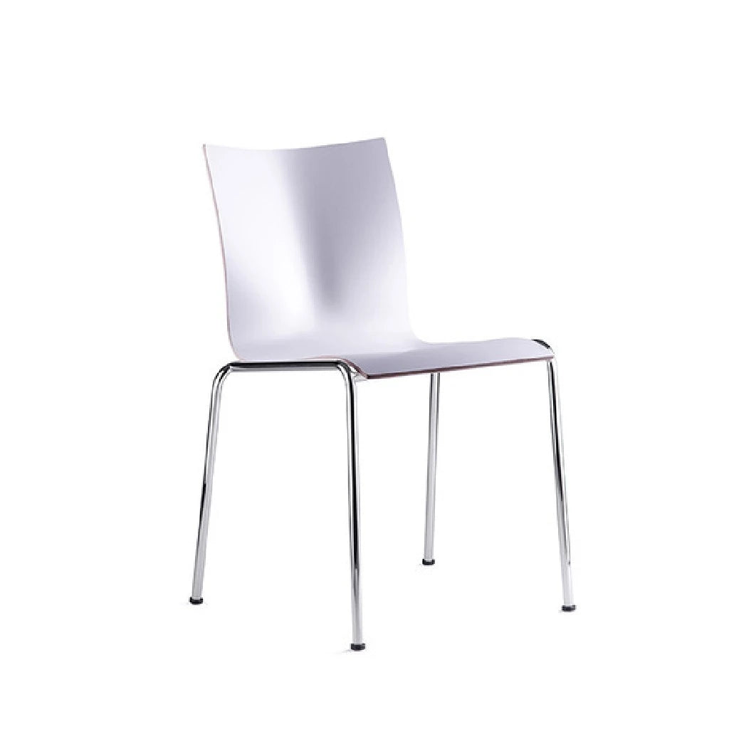 Chairik 101 258 White Laminate 4-Leg Base Dining Chair - view 1