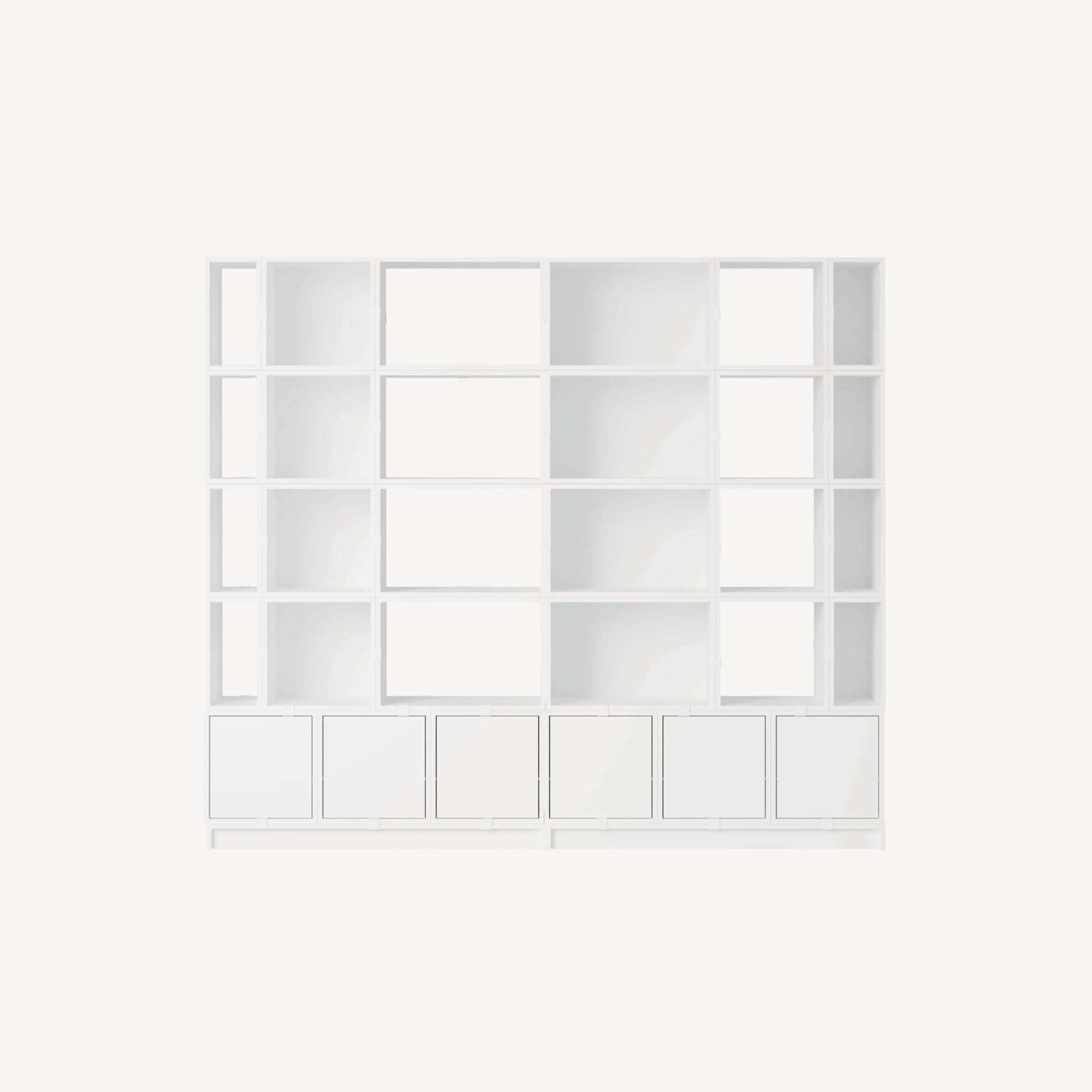 Stacked Storage System Office Storage Config.1 White - view 1