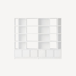 Stacked Storage System Office Storage Config.1 White - view 1
