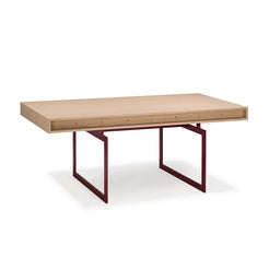 Office Desk Red/Oak - view 1