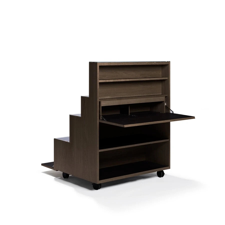 Rampa Storage Desk Smoked Stained Oak - view 1