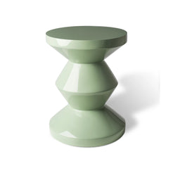 Zig Zag Olive Stool - view 1