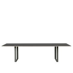 70/70 Table Black Linoleum Plywood Black 2950 1080 6-Seater Dining Table - view 1