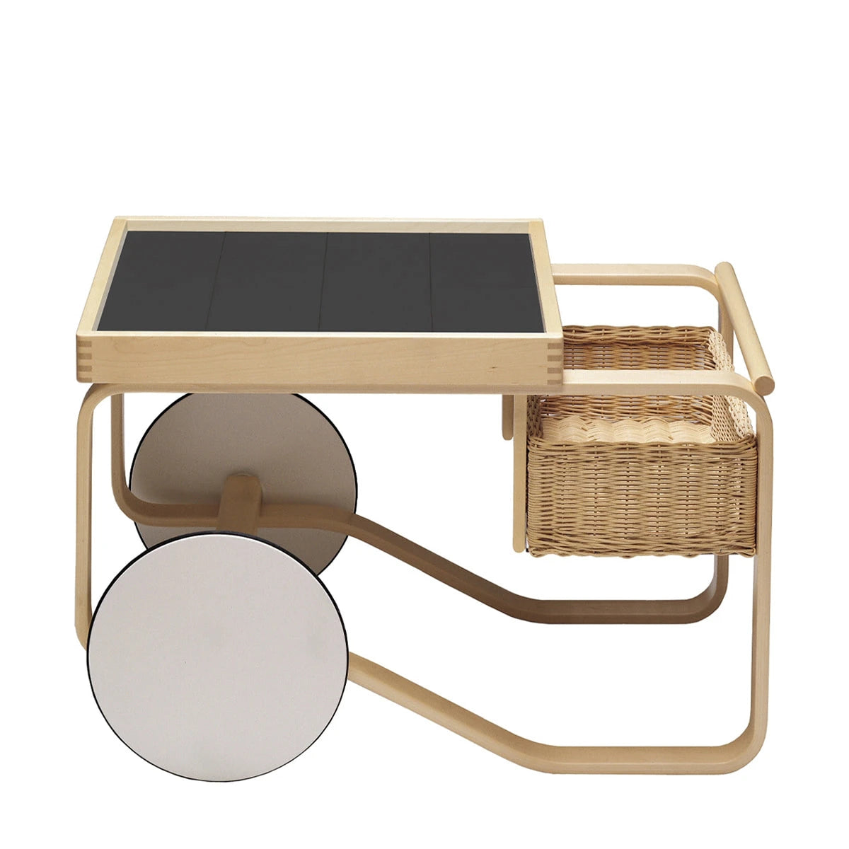 900 Tea Trolley Birch-Black - view 1