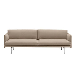 Outline Sofa 3seater Aluminum/Ecriture240 - view 1