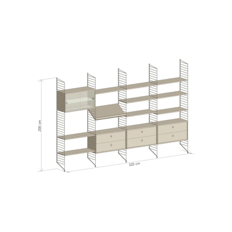 String System - in vblk Flat-home 5.0 Shelf - view 1