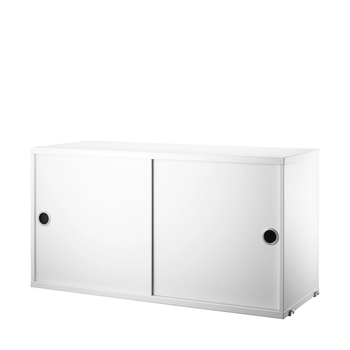 Cabinet with Sliding Doors White - view 1