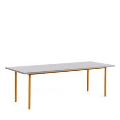 Two Colour Table 240 x 90 Light Grey-Ochre - view 1
