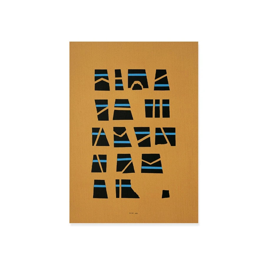 Silkscreen Poster - Scrittura Illeggibile 500 x 700 - view 1