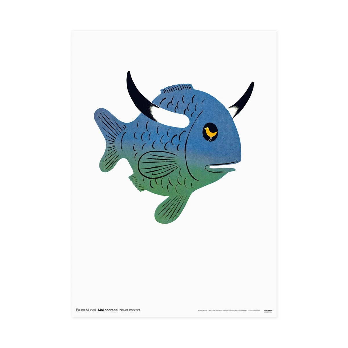 Never content Poster by Bruro munari - view 1