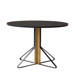 REB004 Kaari Table Black Linoleum-oak - view 1