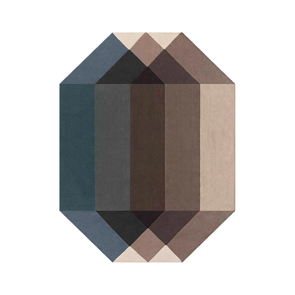 Diamond Blue Brown Rug - view 1