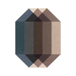 Diamond Blue Brown Rug - view 1
