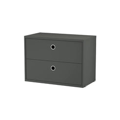 String System Cabinet Drawers 58 Dark Grey - view 1