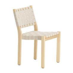 Chair 611 Natural Birch Frame Natural & White Webbing - view 1