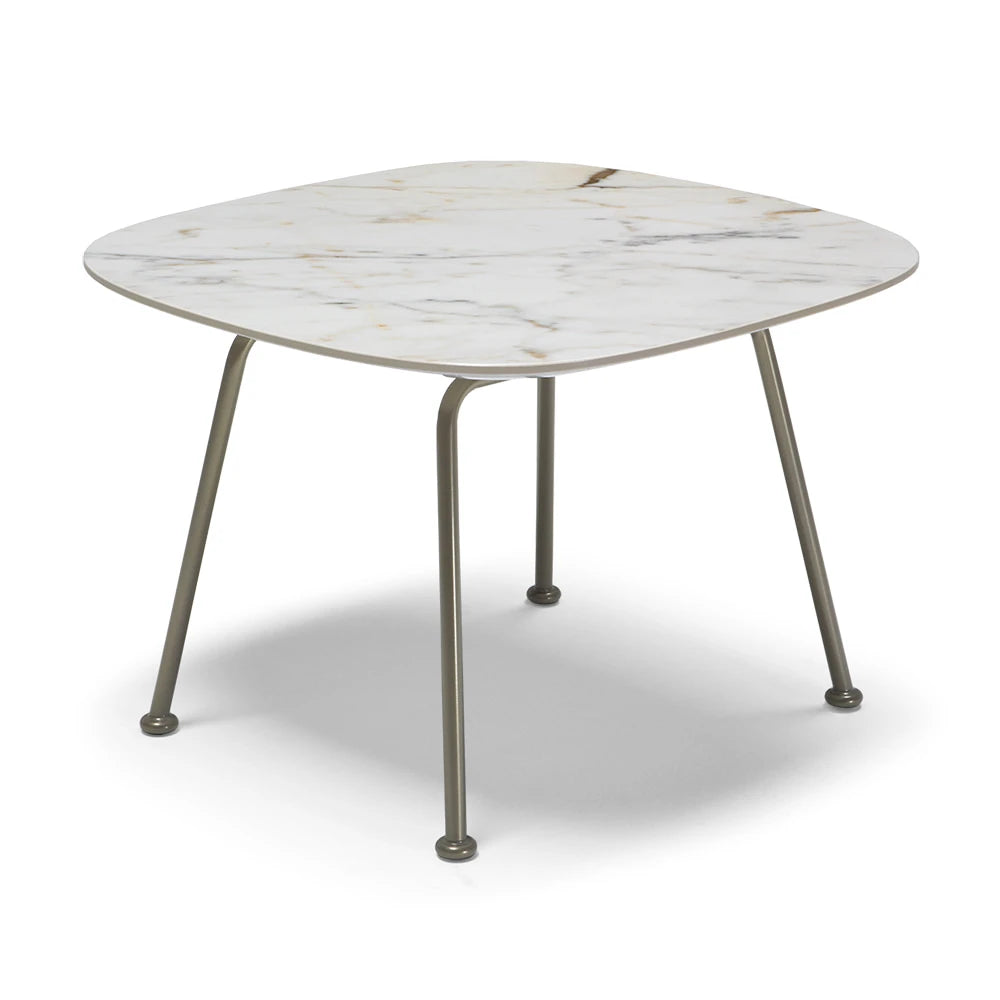 Low Gold Ceramic Side Table - view 1