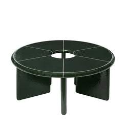 Deya Coffee Table - Ø80 - Dark Green - view 1
