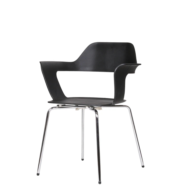 Chairgallery Mu Chair Black Chromed Armchair Dining Chair - view 1