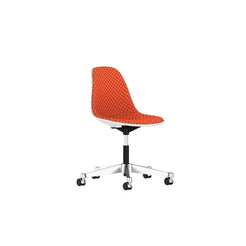 Eames Task Side Chair (Checker Magenta/Orange) - view 1