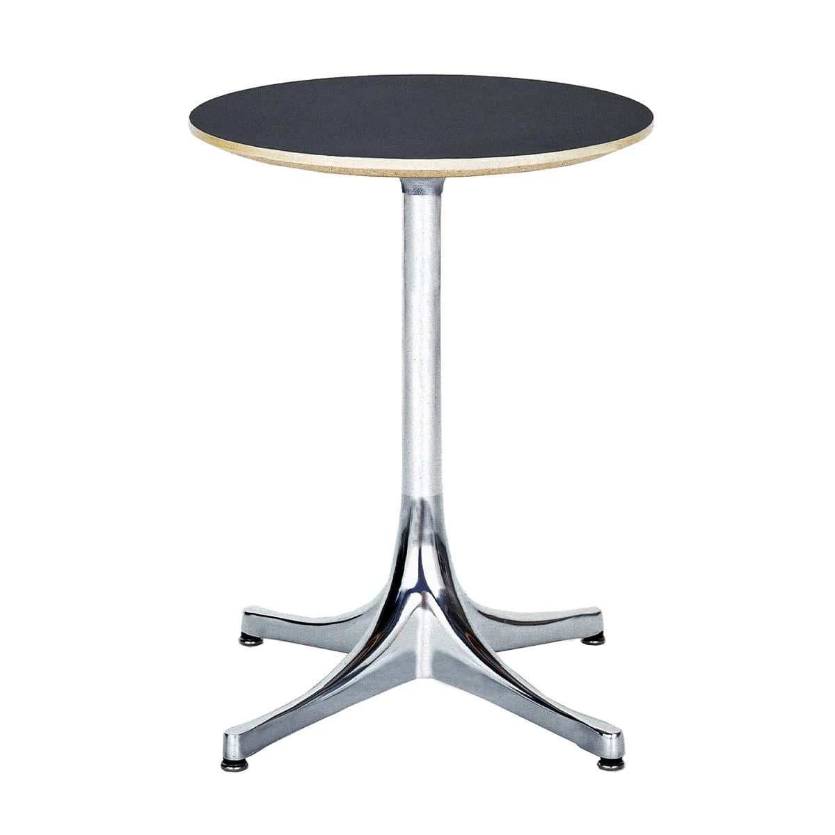 Nelson Pedestal Side Table Black-Aluminum Base Ø43 - view 1
