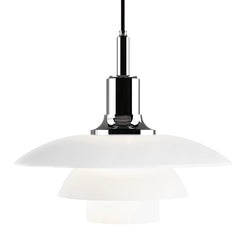 PH 3½-3 glass pendant Chrome - view 1